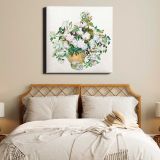 Van Gogh's Still Life Vase with Pink Roses — room mockup view 17