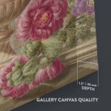 Vase with Flowers - Dutch Baroque Still Life in Urn By Pieter van Loo canvas wall art - Image 3