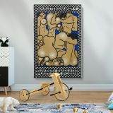 Vaudeville Act 4 - Erotic Modernist Figure Composition (1907) By Moriz Jung canvas wall art - Image 2