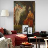 Venus and Anchises - Mythical Love Scene in Classical Style By Benjamin R. Haydon canvas wall art