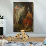 Venus and Anchises - Mythical Love Scene in Classical Style By Benjamin R. Haydon canvas wall art - Image 2