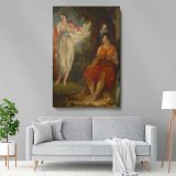 Venus and Anchises - Mythical Love Scene in Classical Style By Benjamin R. Haydon canvas wall art - Image 5