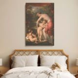 Venus and Cupid - Romantic Neoclassical Scene by Henry Howard as Canvas Art