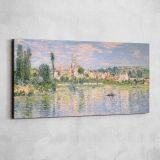 Vetheuil in Summer by Claude Monet — single-panel canvas shown on a pale studio wall