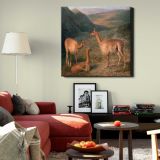 Vicunas (1831) painting Jacques–Laurent Agasse — room mockup view 22