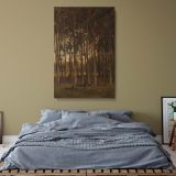 View in the Woods - Rustic Forest Painting By Theophile de Bock canvas wall art - Image 5