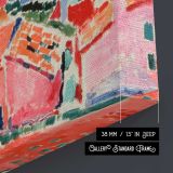 View of Collioure by Henri Matisse - canvas surface and wrapped edge detail