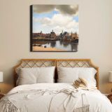 View of Delft (ca. 1660–1661) famous painting BY Johannes VERMEER — room mockup view 17
