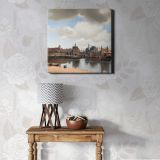View of Delft (ca. 1660–1661) famous painting BY Johannes VERMEER — room mockup view 1