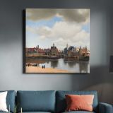View of Delft (ca. 1660–1661) famous painting BY Johannes VERMEER — room mockup view 3