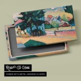 View of Murnau by Vasily Kandinsky - canvas rear frame and hanging hardware