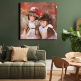 Village Children (1890) by John Singer Sargent — room mockup view 2