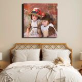Village Children (1890) by John Singer Sargent — room mockup view 2