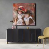 Village Children (1890) by John Singer Sargent — room mockup view 2