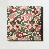 Vintage seamless pattern flower background, colorful oriental flower graphic — room mockup view 1