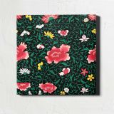 Vintage seamless pattern flower background, colorful oriental flower graphic — room mockup view 1