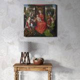 Virgin and Child with Saints Catherine of Alexandria and Barbara by Hans Memling — alternate room view