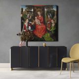 Virgin and Child with Saints Catherine of Alexandria and Barbara by Hans Memling — alternate room view