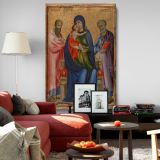 Virgin and Child with Saints - Iconic Medieval Religious Painting canvas wall art