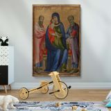 Virgin and Child with Saints - Iconic Medieval Religious Painting canvas wall art - Image 2