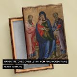 Virgin and Child with Saints - Iconic Medieval Religious Painting canvas wall art - Image 6
