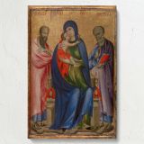 Virgin and Child with Saints - Iconic Medieval Religious Painting canvas wall art - Image 7