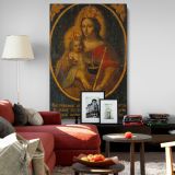Virgin of Ittre - Christ Child with Crown and Orb (1637) canvas wall art