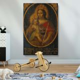 Virgin of Ittre - Christ Child with Crown and Orb (1637) canvas wall art - Image 2