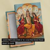 Vishnu on Shesha - With Lakshmi and Bhudevi in Ocean of Milk canvas wall art - Image 6