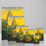 Washington DC - Vintage Capitol Poster Scene - Image 4