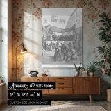 Water Into Wine - Wedding Miracle Scene by Gustave Dore canvas wall art