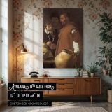Waterseller of Seville - Velazquez Genre Scene with Jug and Humility canvas wall art