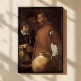 Waterseller of Seville - Velazquez Genre Scene with Jug and Humility canvas wall art - Image 2