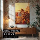 Westward the Course of Empire by Emanuel Leutze - Sunrise and Figures in Motion canvas wall art