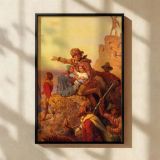 Westward the Course of Empire by Emanuel Leutze - Sunrise and Figures in Motion canvas wall art - Image 2
