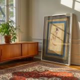 Whirling Dervish with Turban - Persian Miniature in Gold, Blue, and Beige Robes canvas wall art - Image 6