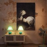 White Horse - Velazquez Rearing Steed in Dynamic Baroque Style canvas wall art - Image 5