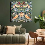 William Morris famous Strawberry Thief pattern (1883 — room mockup view 15