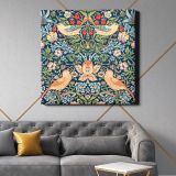 William Morris famous Strawberry Thief pattern (1883 — room mockup view 21