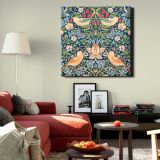 William Morris famous Strawberry Thief pattern (1883 — room mockup view 22