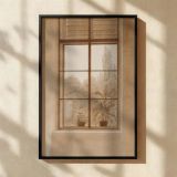 Window View with Flowers - Caspar David Friedrich Tranquil Botanical Scene canvas wall art - Image 2
