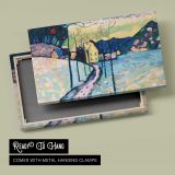 Winter Landscape by Vasily Kandinsky - canvas rear frame and hanging hardware