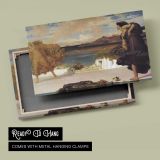 Woman and Child at the Water's Edge by Frederic Leighton - canvas rear frame and hanging hardware