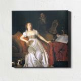 Woman at a Writing Desk — room mockup view 1