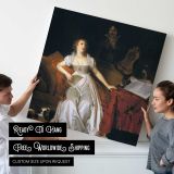 Woman at a Writing Desk — room mockup view 4