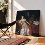 Woman at a Writing Desk — room mockup view 2