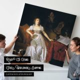 Woman at a Writing Desk — room mockup view 4