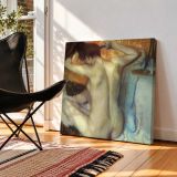 Woman Combing Her Hair — room mockup view 2