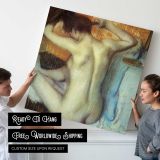 Woman Combing Her Hair — room mockup view 4