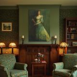 Woman in Green by Thomas Wilmer Dewing - Holding Letter in Flowing Robes canvas wall art - Image 4